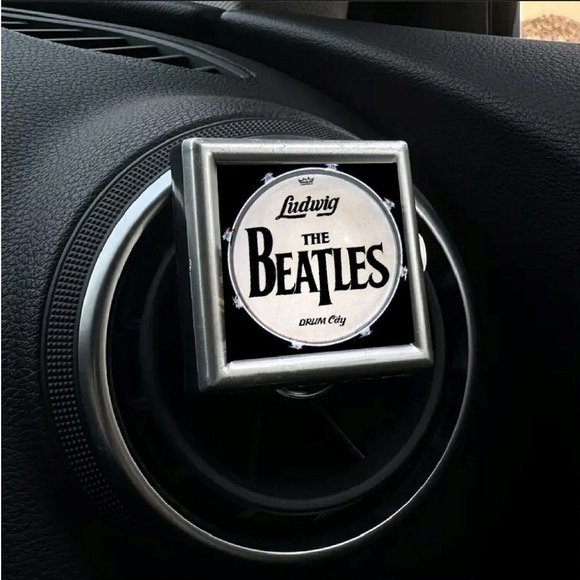 The Beatles Drum Kit Air Freshener Aromatherapy car vent diffuser - Picture 1 of 2